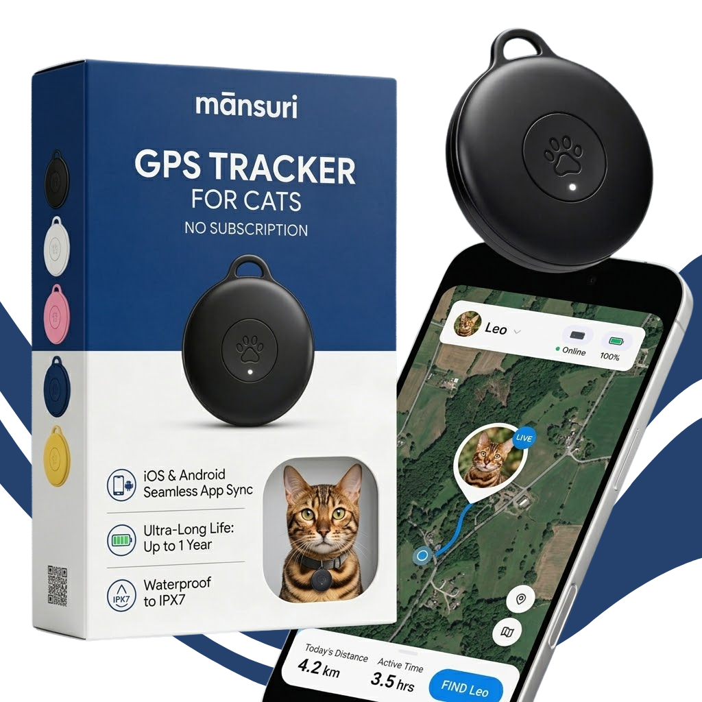 GPS Tracker for Cats No Subscription Required - Topshelf