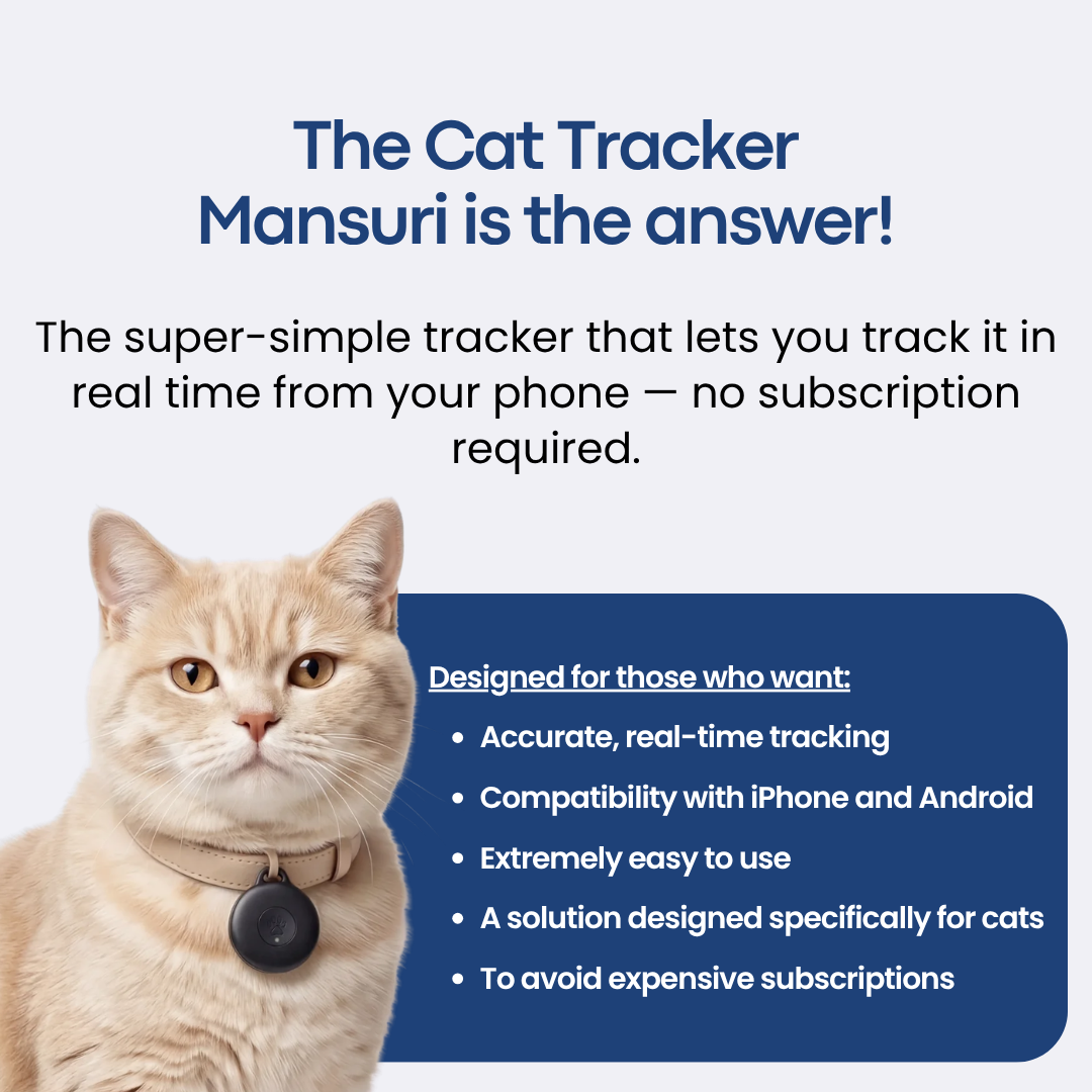 GPS Tracker for Cats No Subscription Required - Topshelf